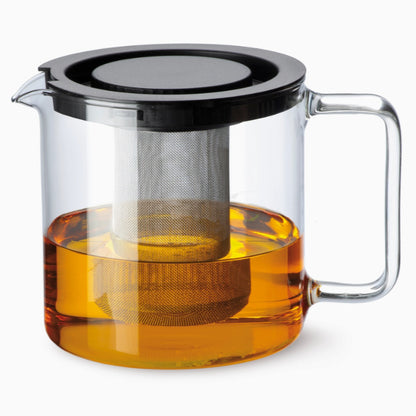 Modern Blown Glass Tea Pot with Infuser | 1.35 Qt